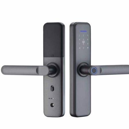 Fechadura Eletrônica Digital Biométrica Beluni New Grey Tuya Smart Wifi 423