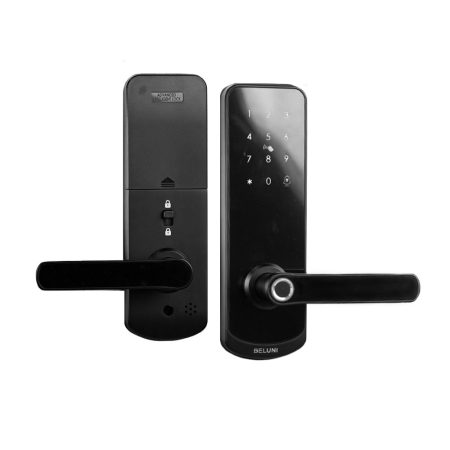 Fechadura Eletrônica Digital Biométrica Beluni Black 367 Smart TTLock