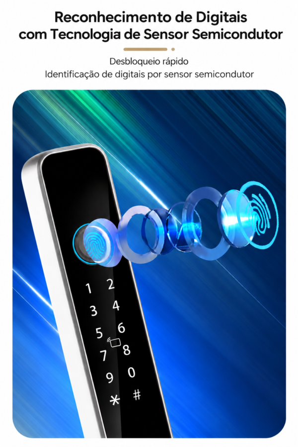 Beluni Fit Silver 556 reconhecimento de digitais por sensor semicondutor