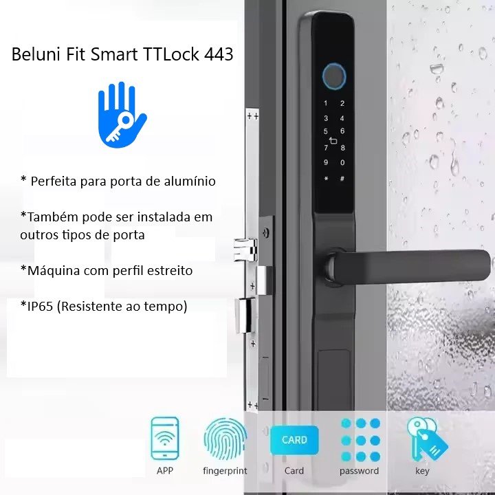 Beluni Fit 443 perfil estreito para porta de alumínio Beluni Fit 443 perfil estreito para porta de alumínio